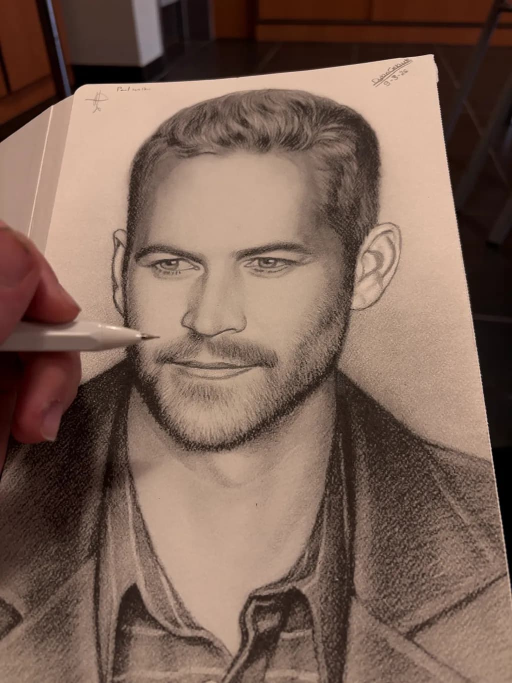 Contemplation in Charcoal