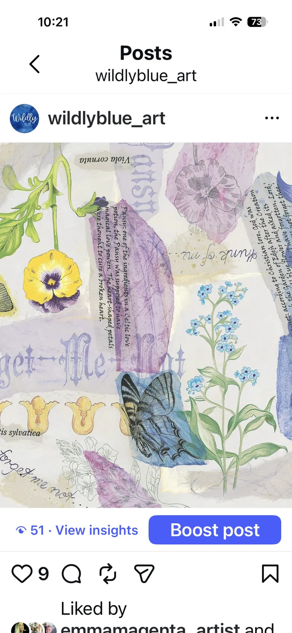 Forget-Me-Not Collage