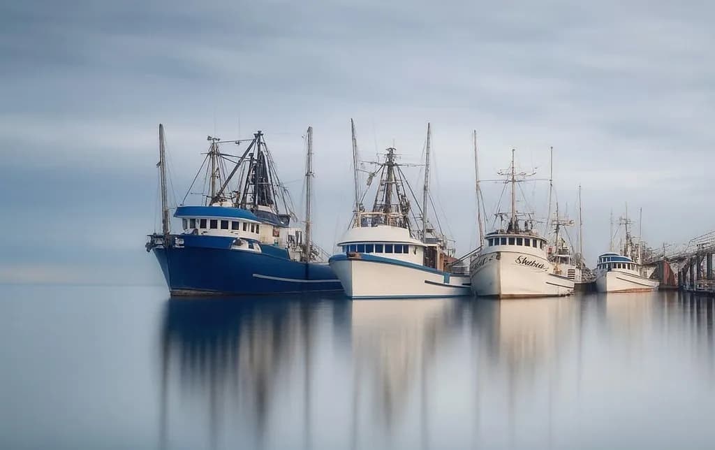Boat Scene Reflection