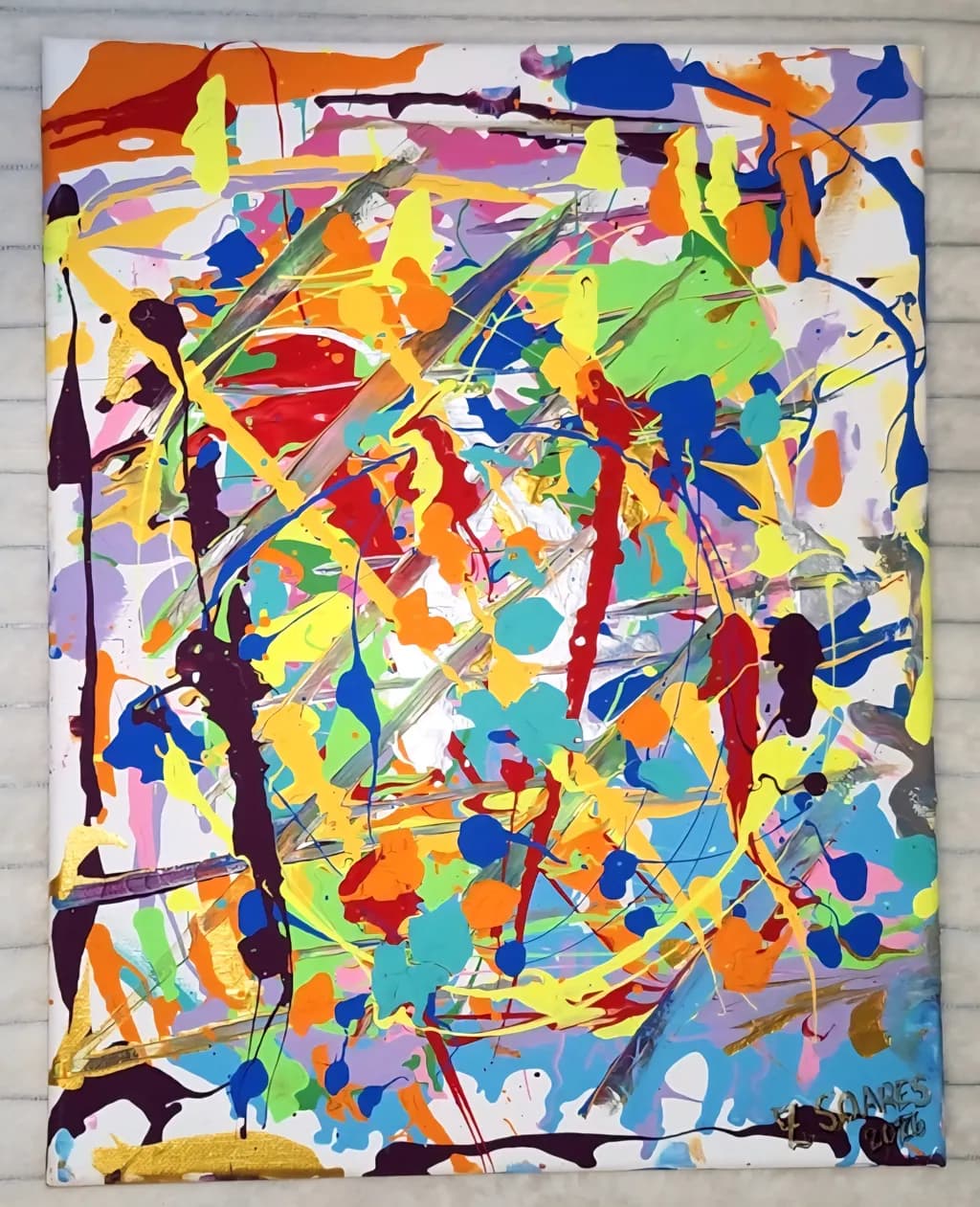 Colorful Splatter Dynamics