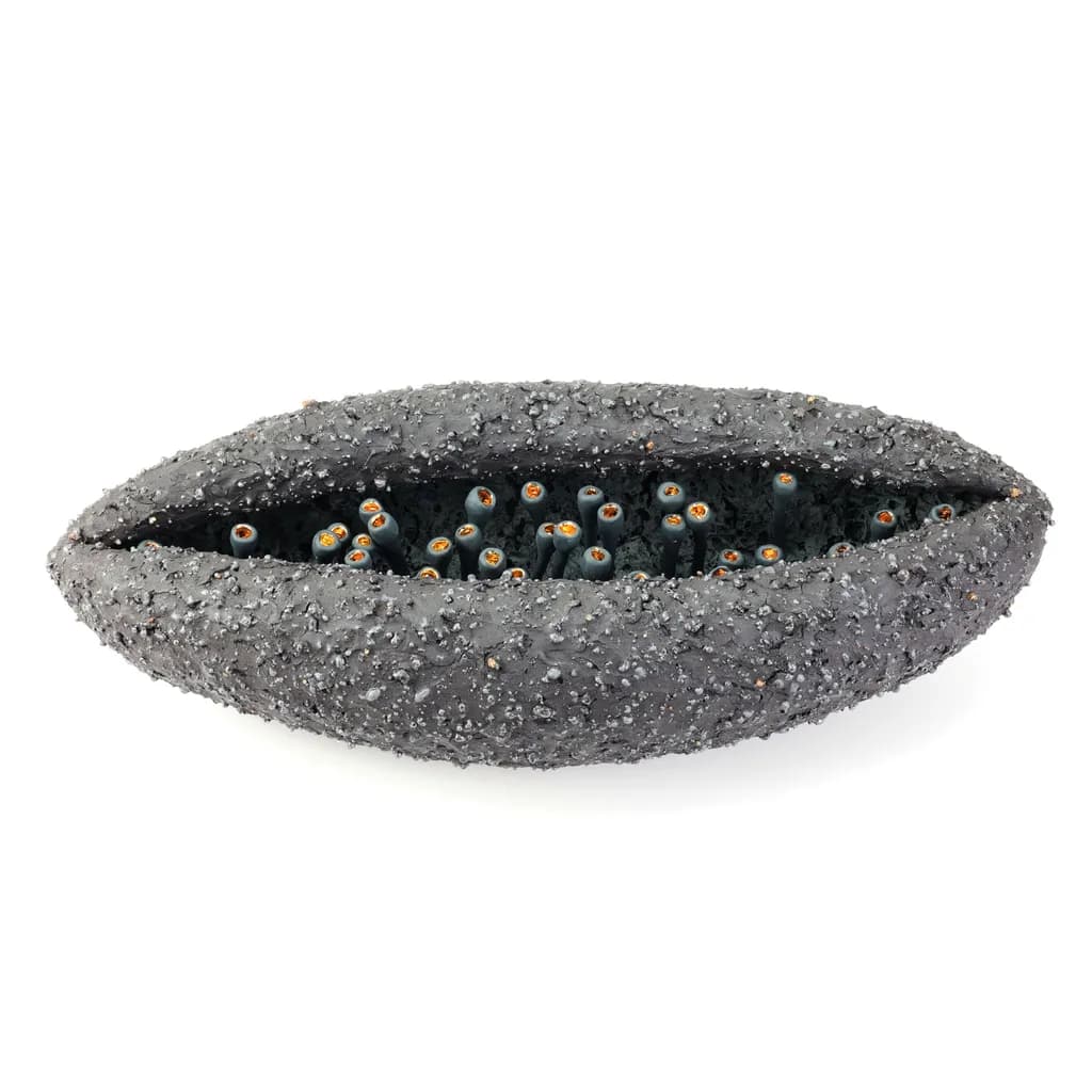 Textured Vessel with Tubular Forms