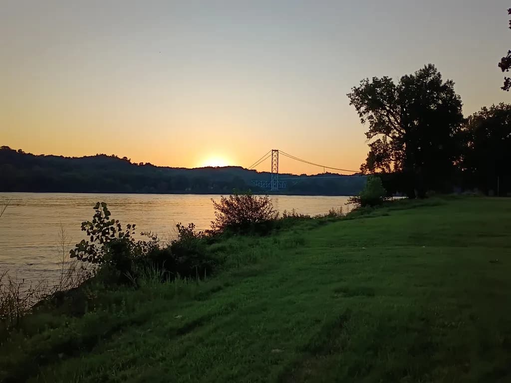 Sunset Over Bridge