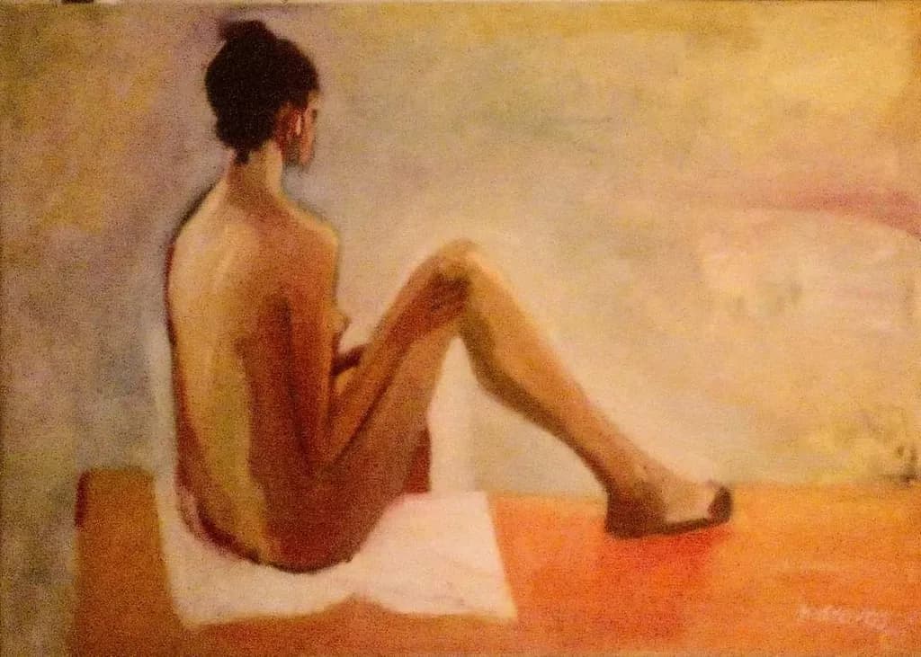 Reclining Figure in Amber
