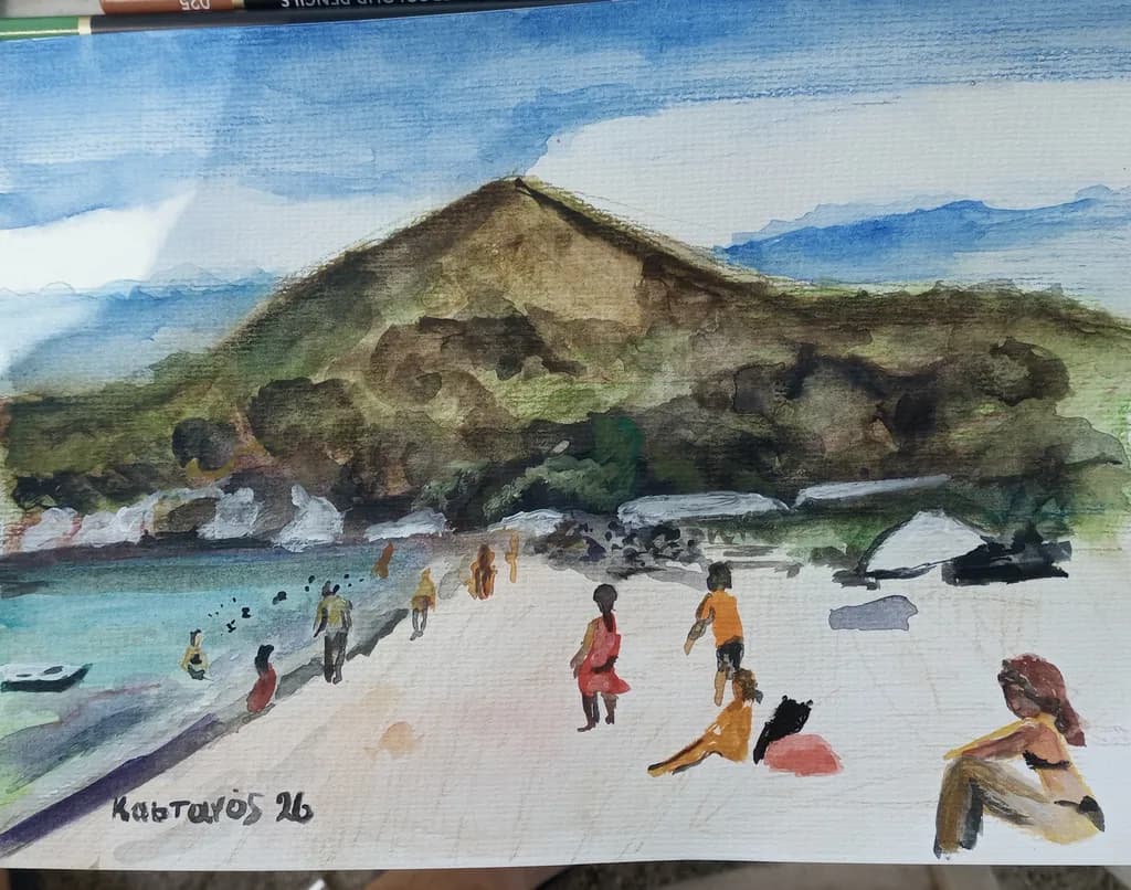 Beach Beneath the Mountain
