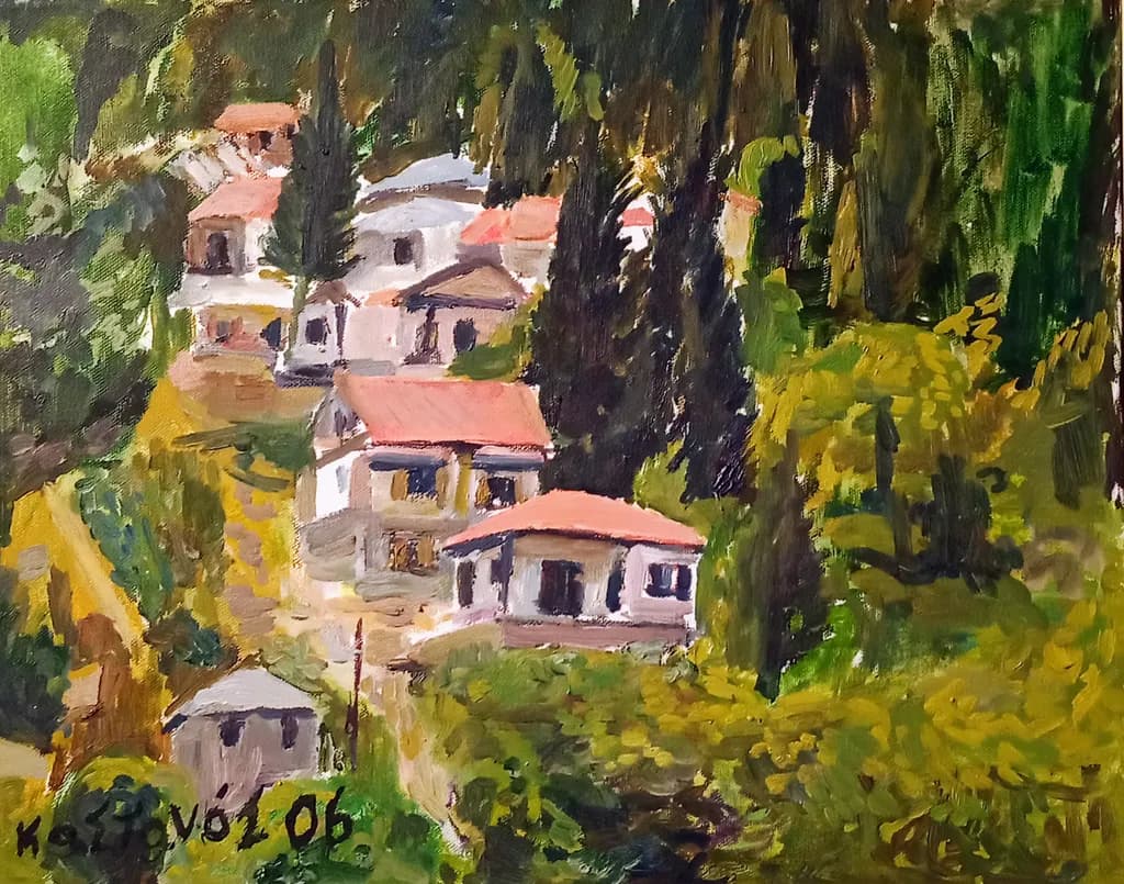 Sunlit Hillside Village