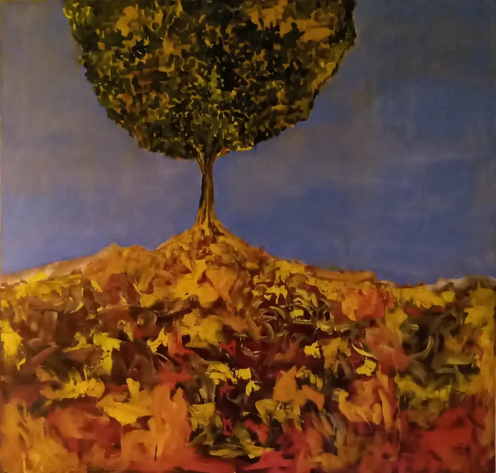 Autumn Tree in Gold