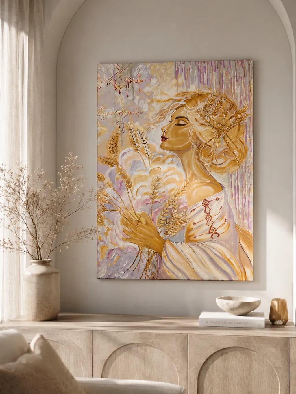 Wheat Woman Portrait