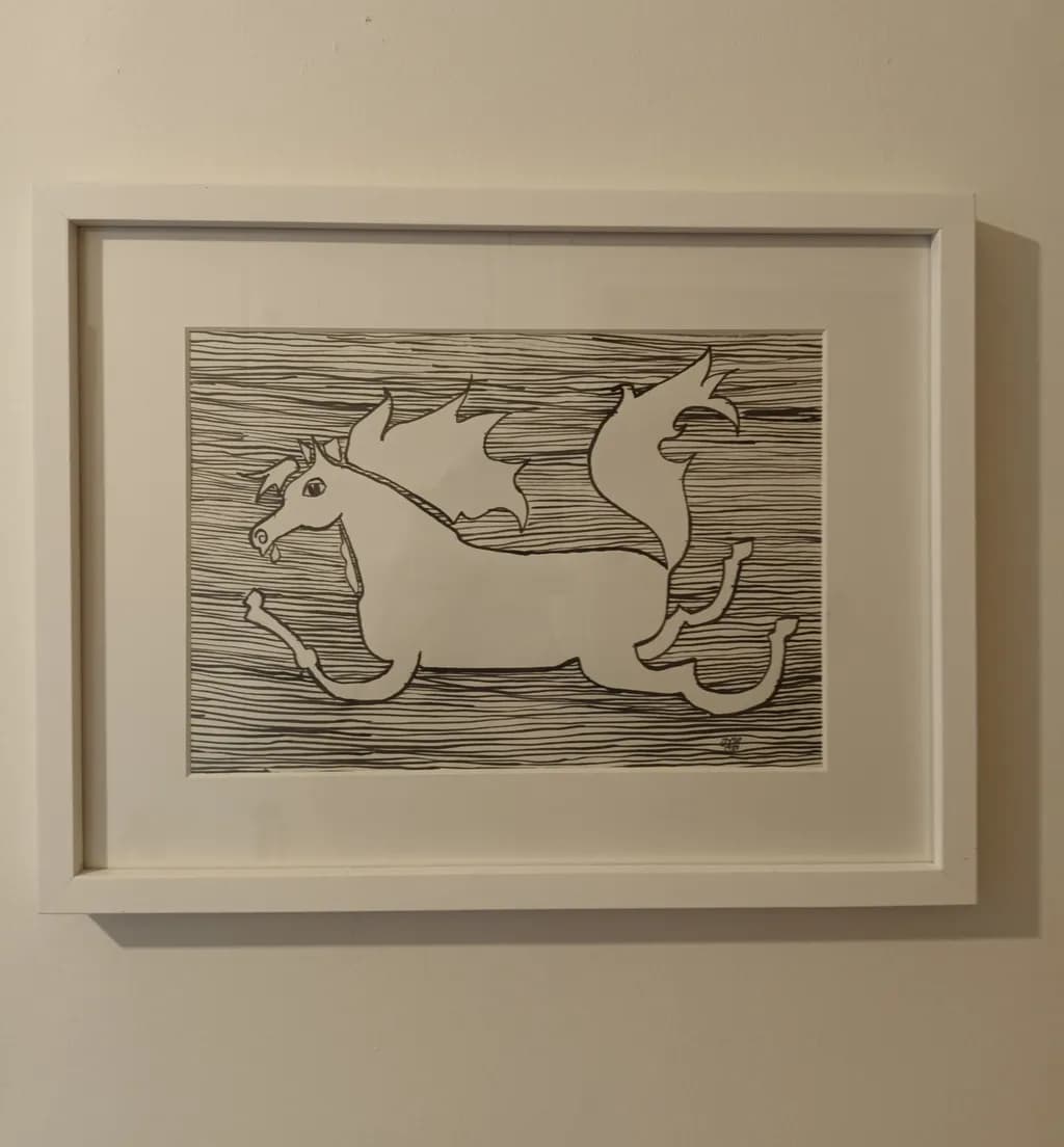 Running Flame Horse