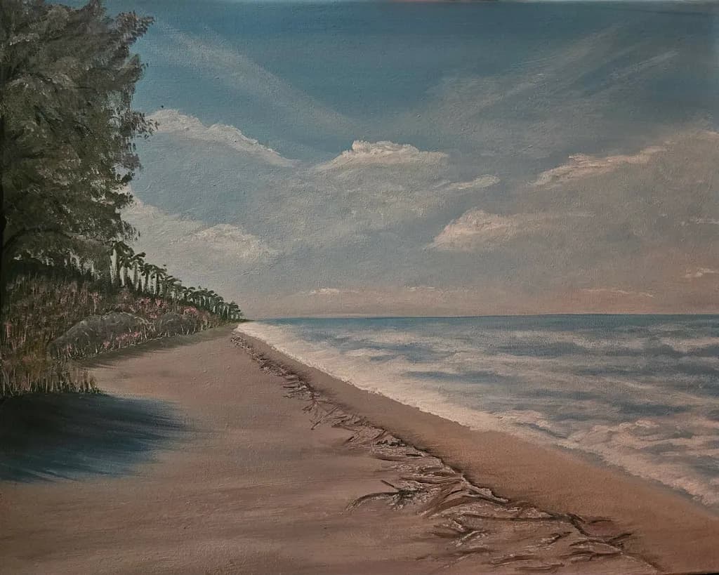 Calm Beach Shoreline