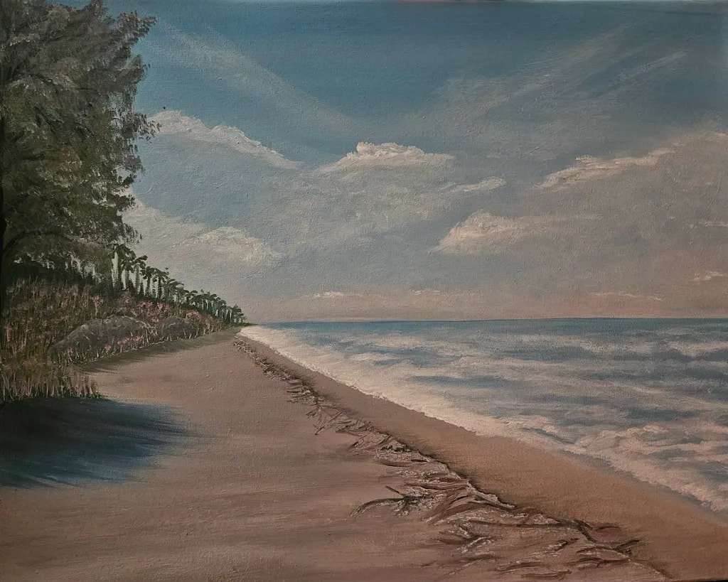 Calm Beach Shoreline