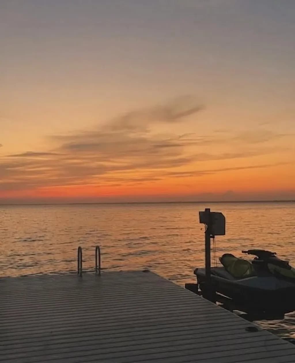 Sunset Dock Silence