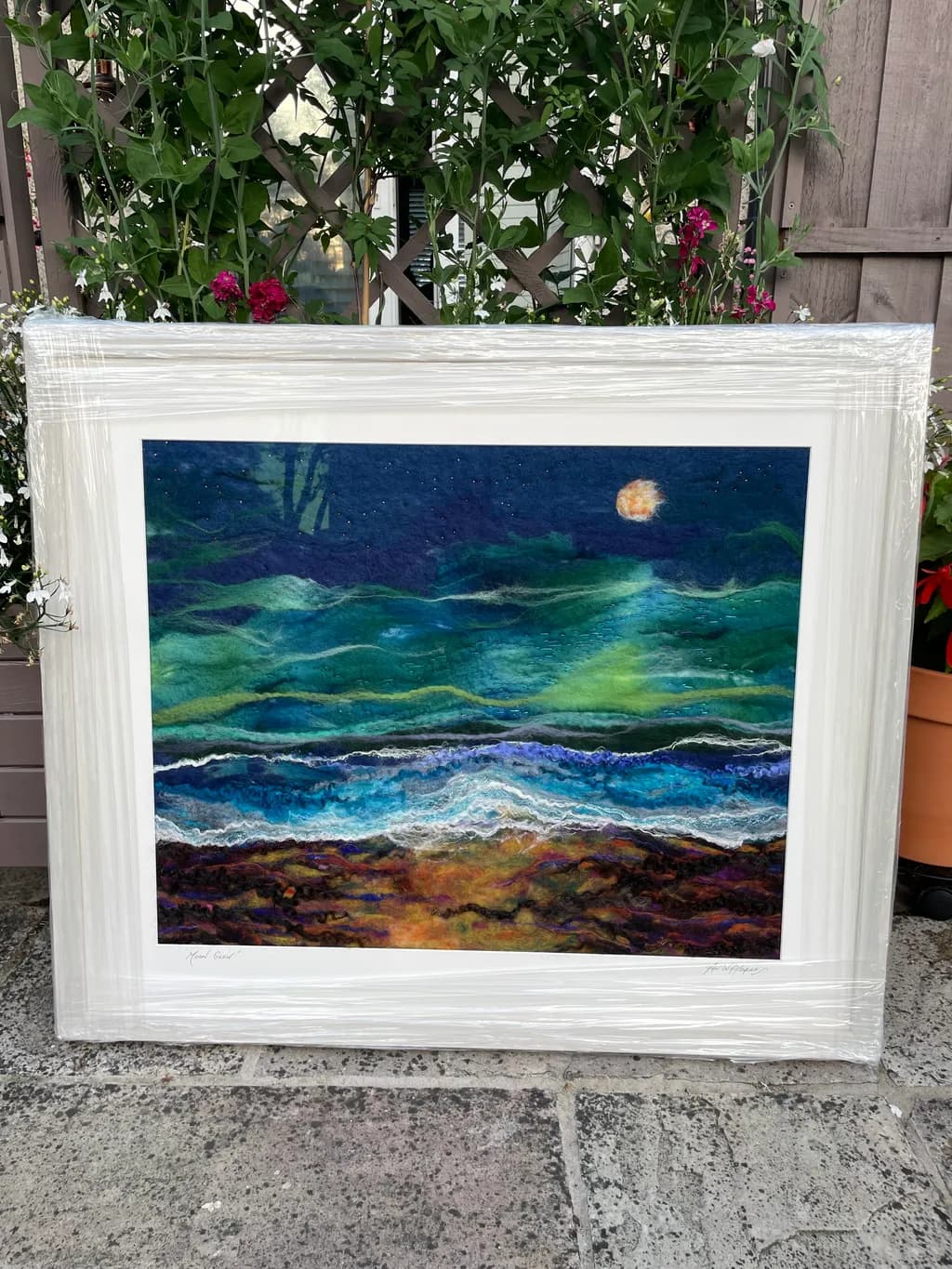 Moonlit Ocean Wave