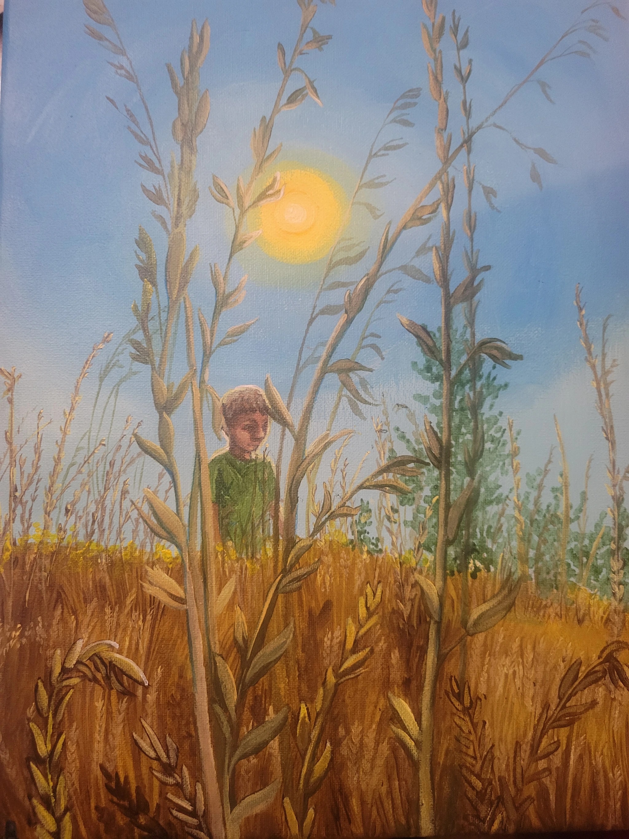 Child in the wheat