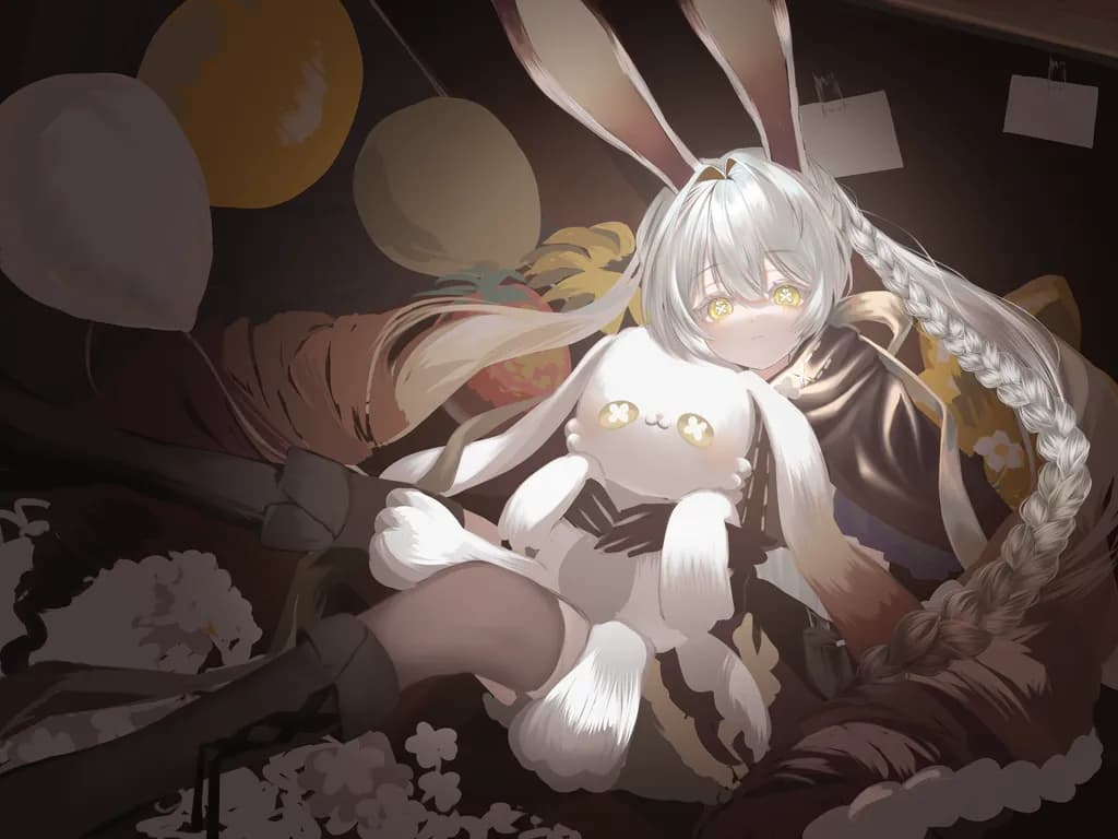 Shadowed Bunny Embrace
