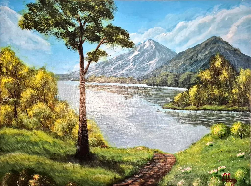 Mountain Lake Pathway