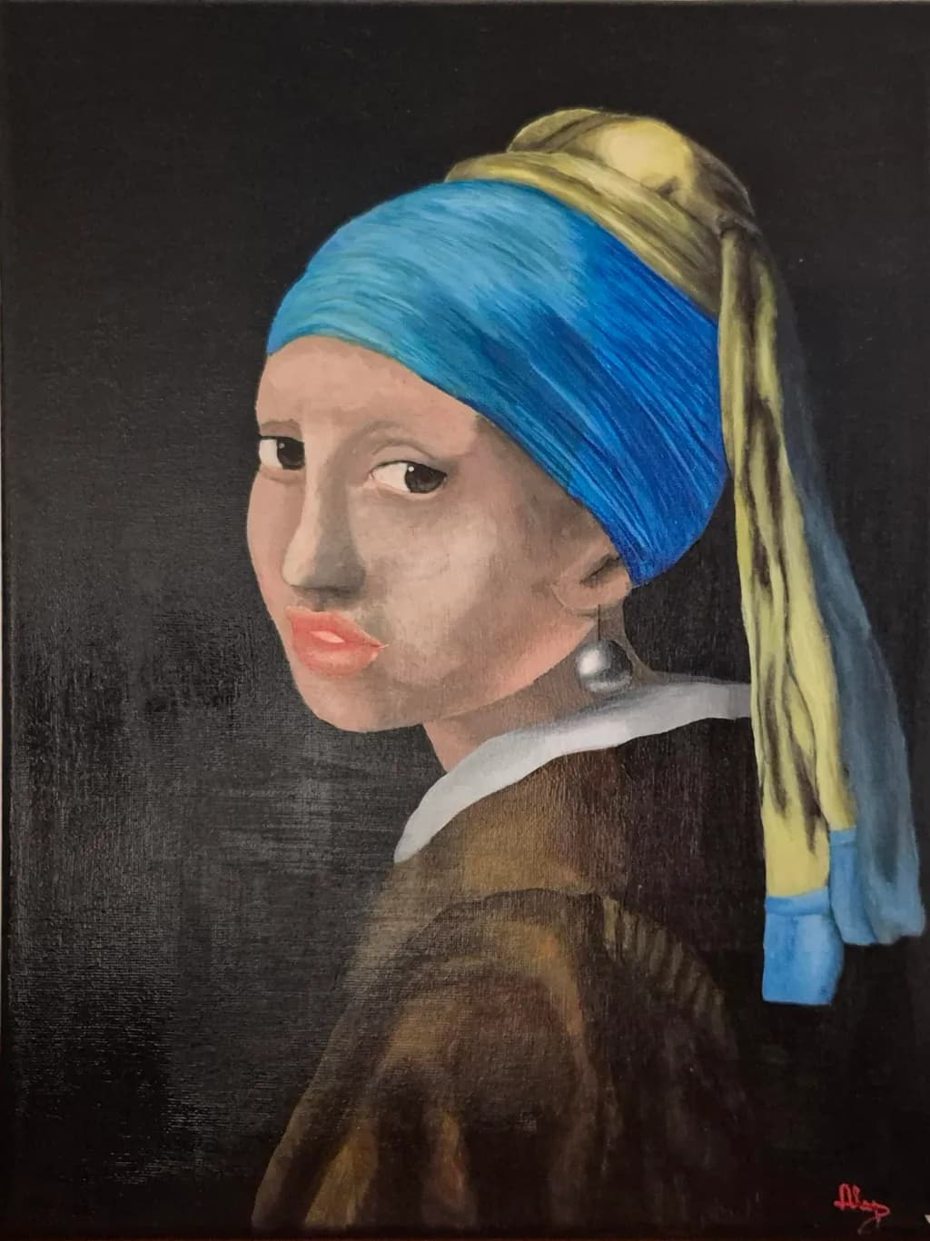 Blue Turban Portrait