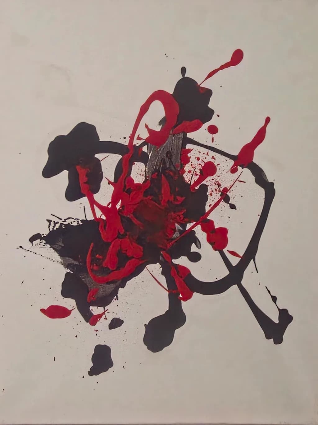 Red and Black Explosion
