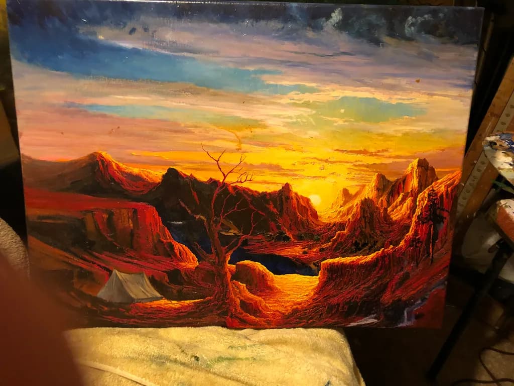 Crimson Dusk Canyon