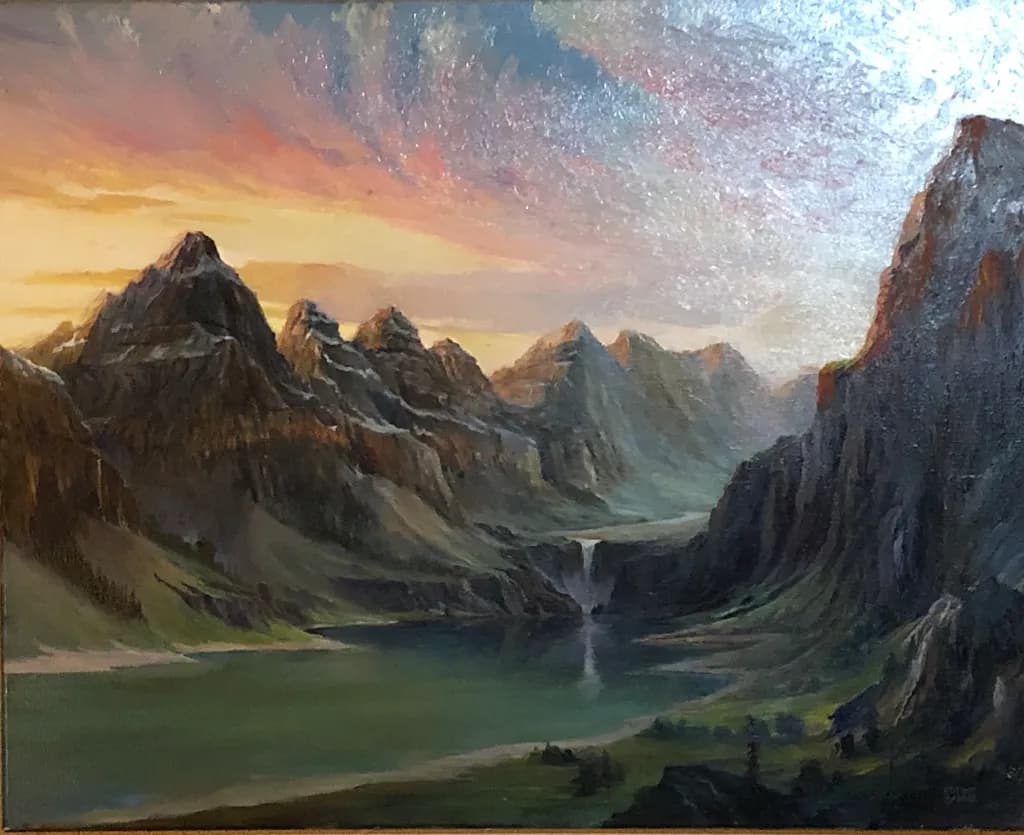 Sunset Cascade Valley