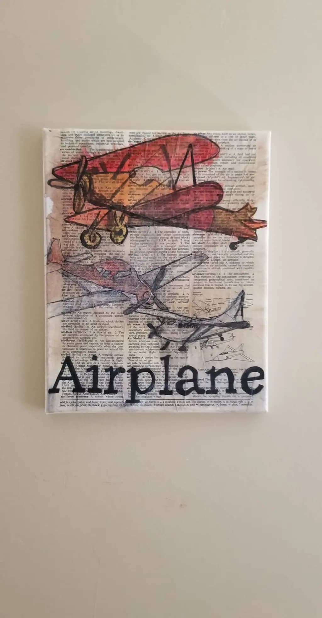 Vintage Flight Blueprint