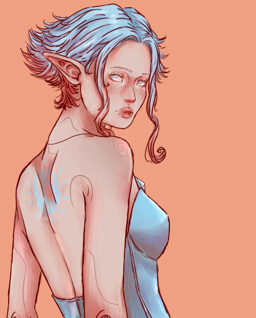 Blue-Haired Elf