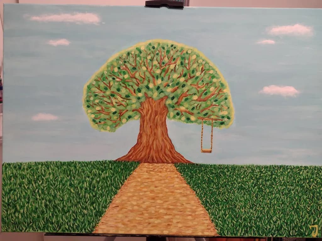 Golden swing tree
