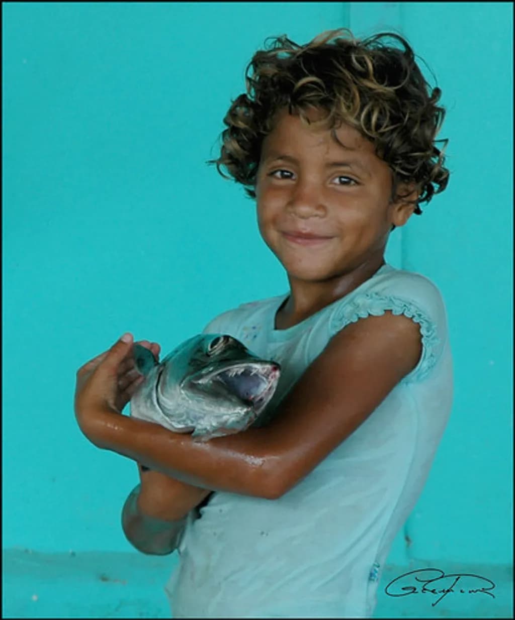 Child with Fish