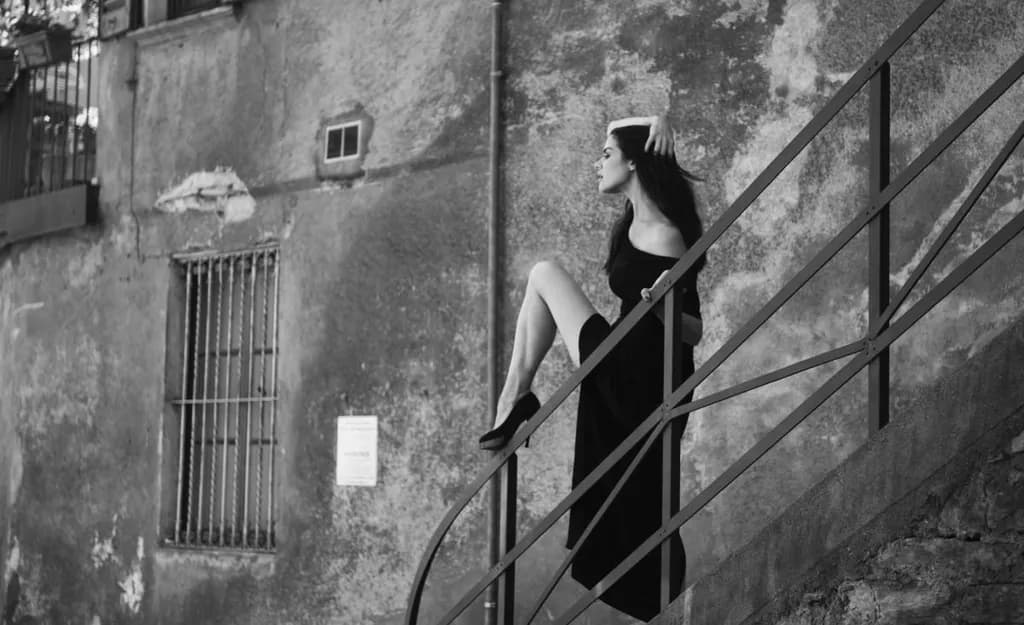 Contemplation on the Stairs