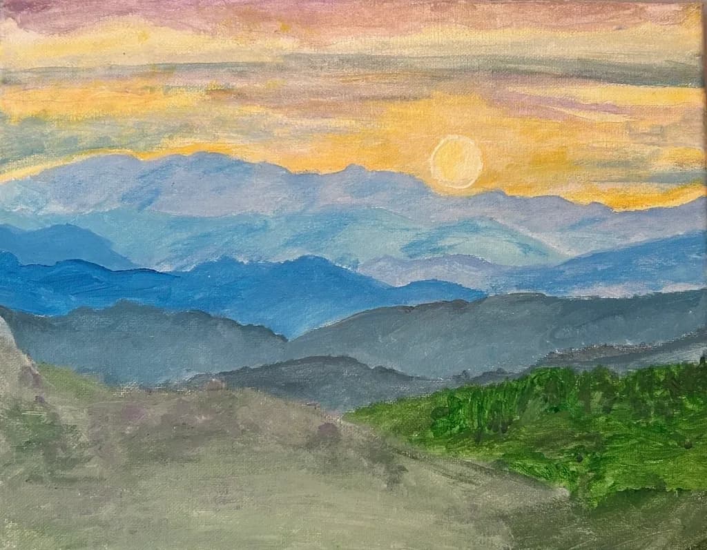 Misty Mountain Glow