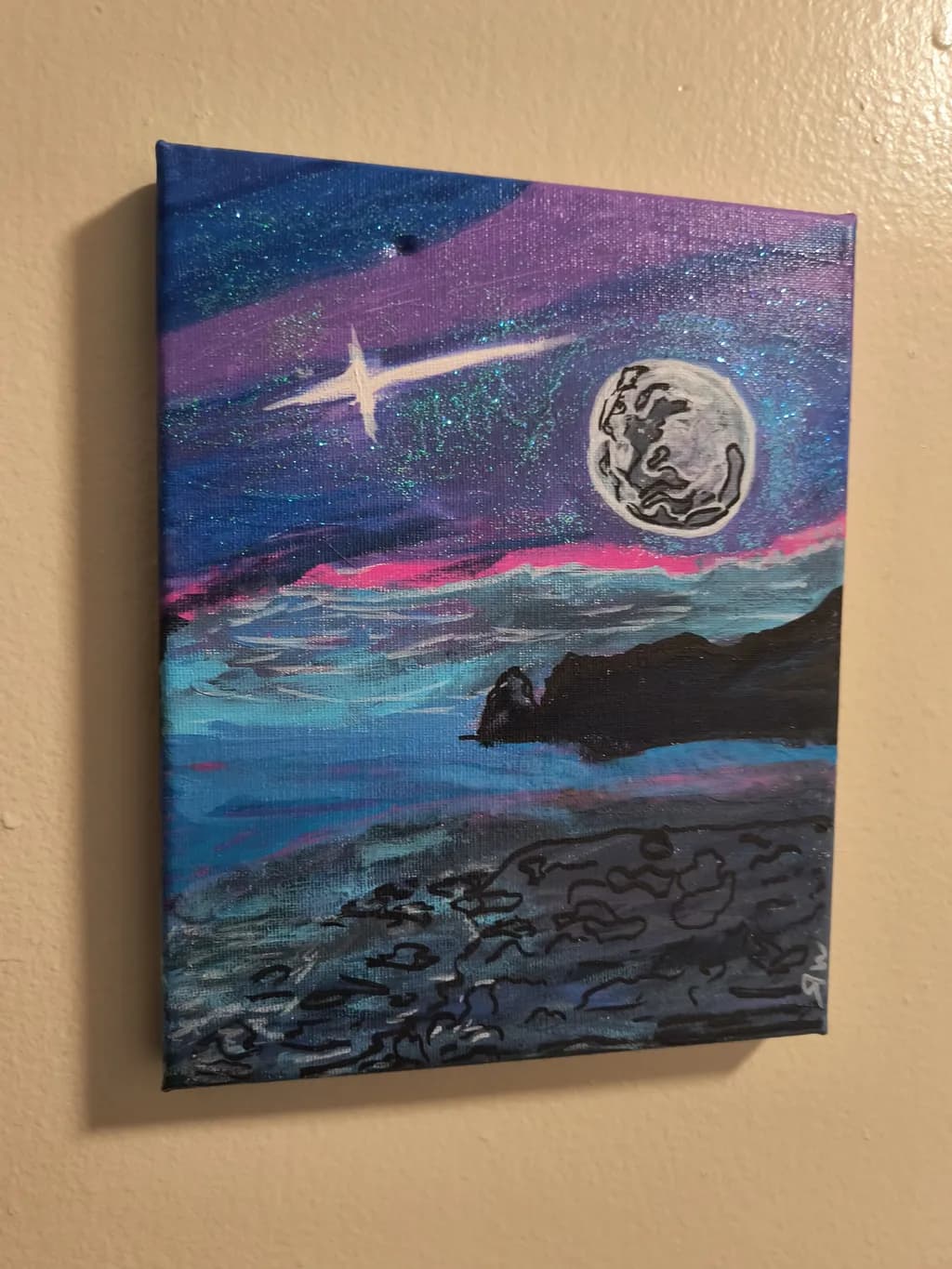Moonlit Coastline