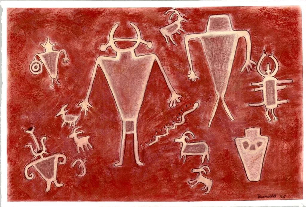 Cave Tribal Pictographs