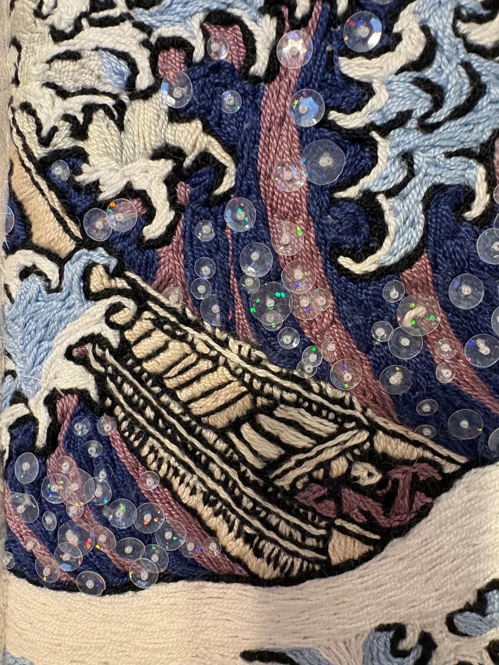 Embroidered Waves