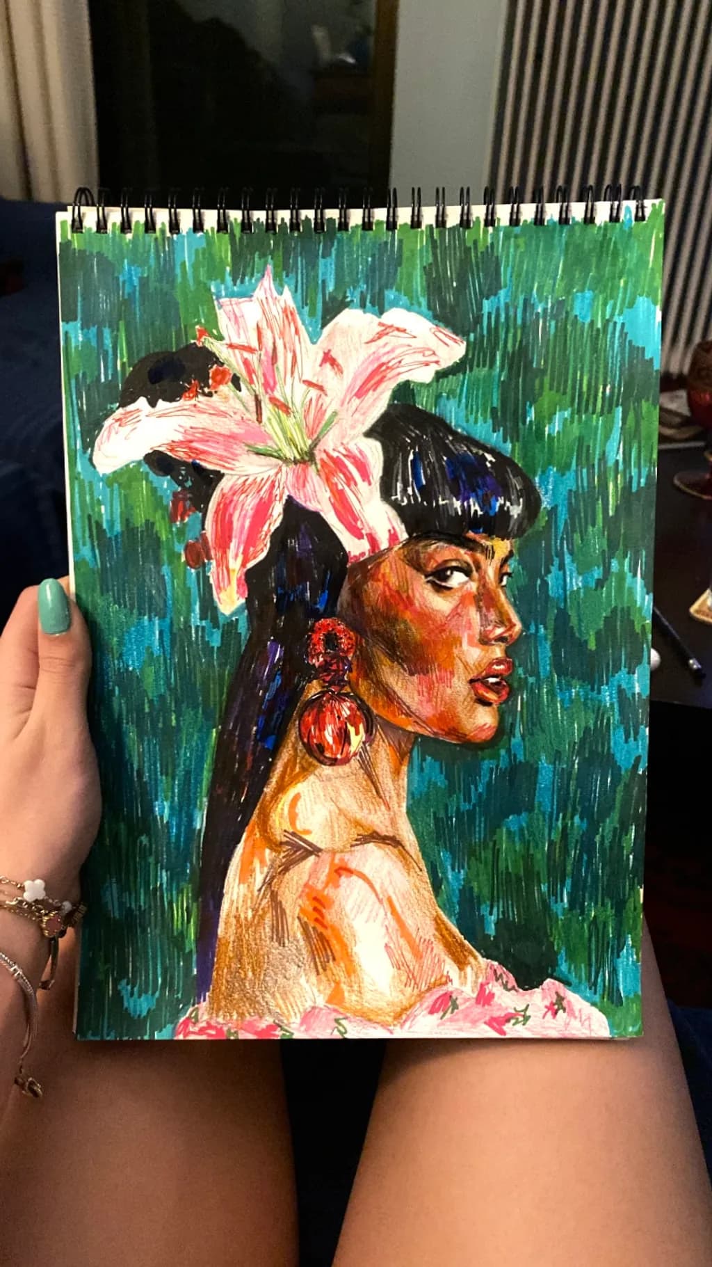 Lily Adorned Portrait