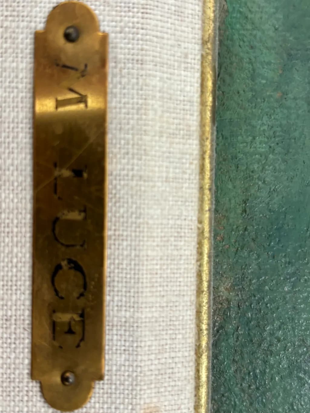 Antique Label Detail