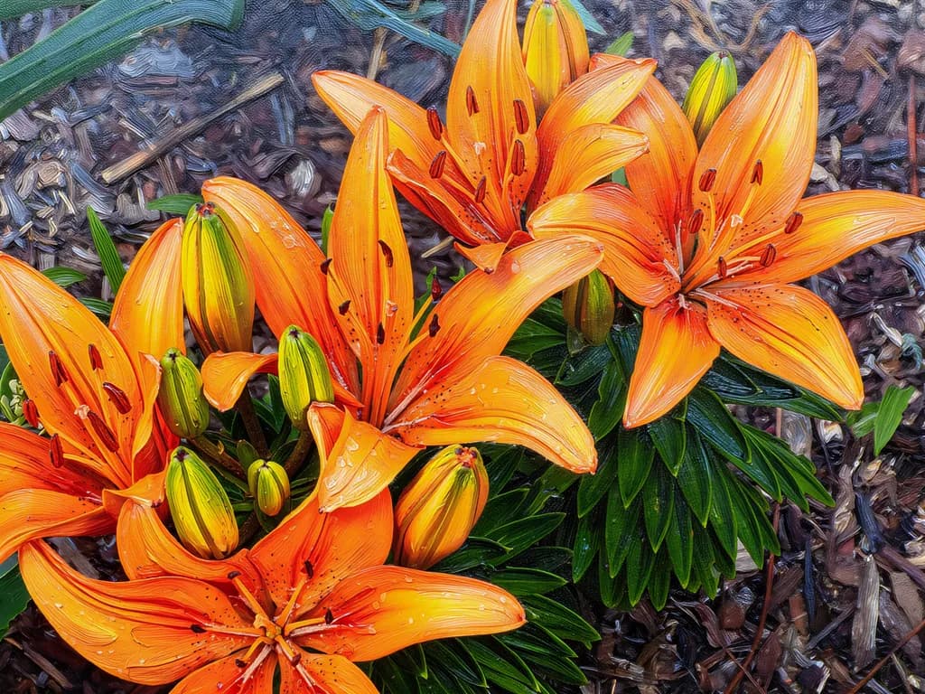 Orange Daylily Bloom