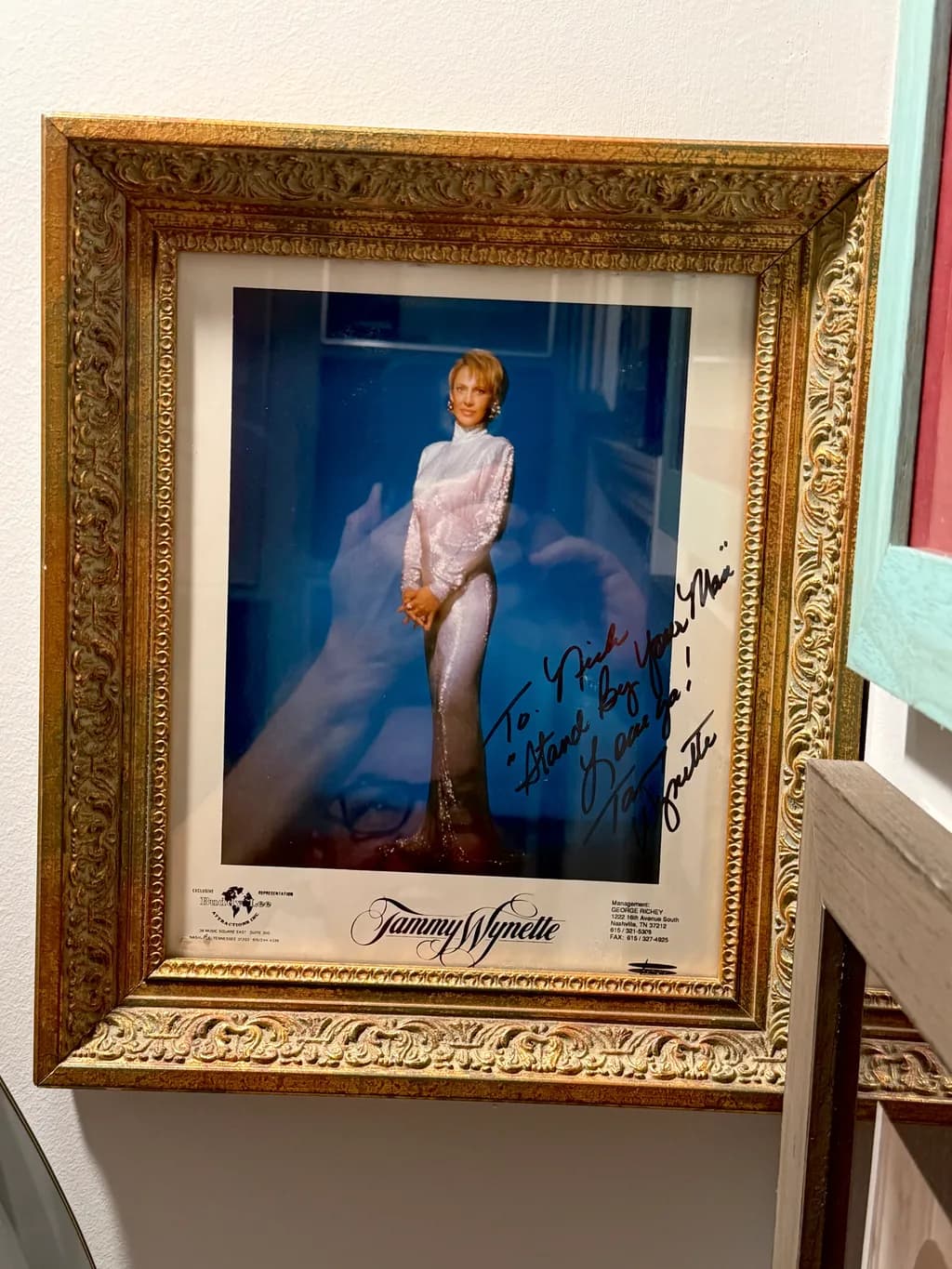 Tammy Wynette Autographed Portrait