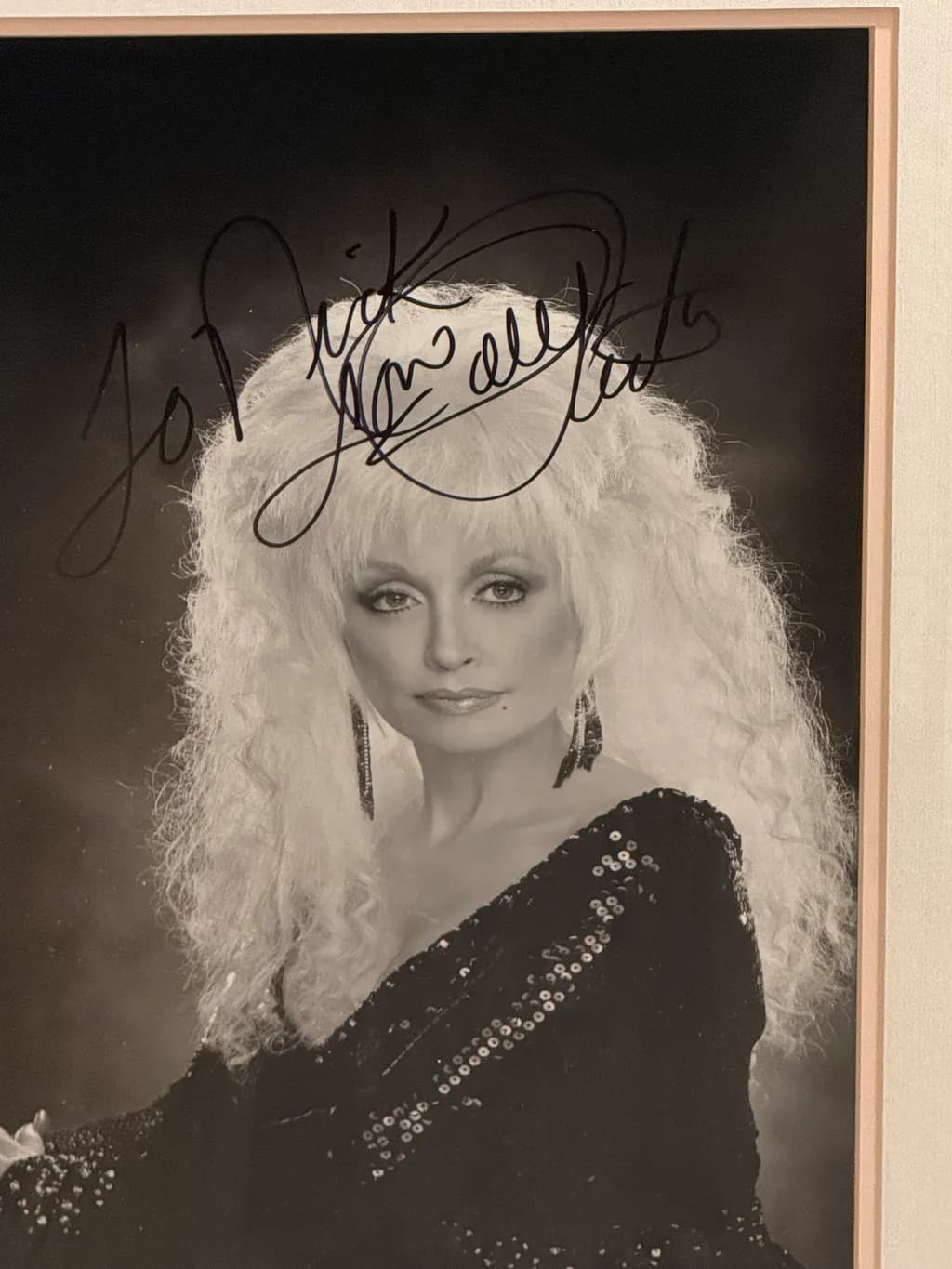 Sequined Monochrome Glamour Portrait
