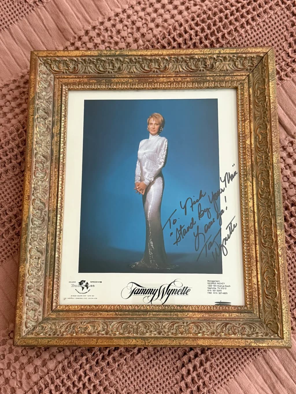 Tammy Wynette Portrait in Silver