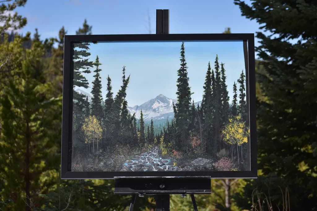Mountain Stream Reflection