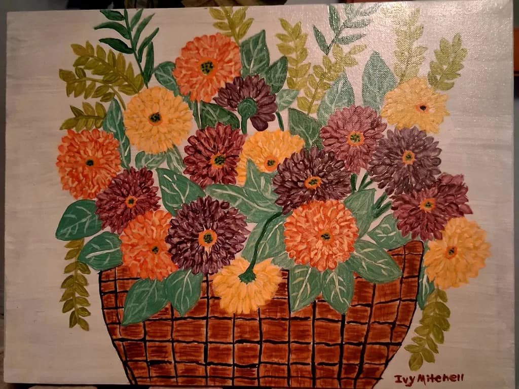 Autumn Basket Flowers