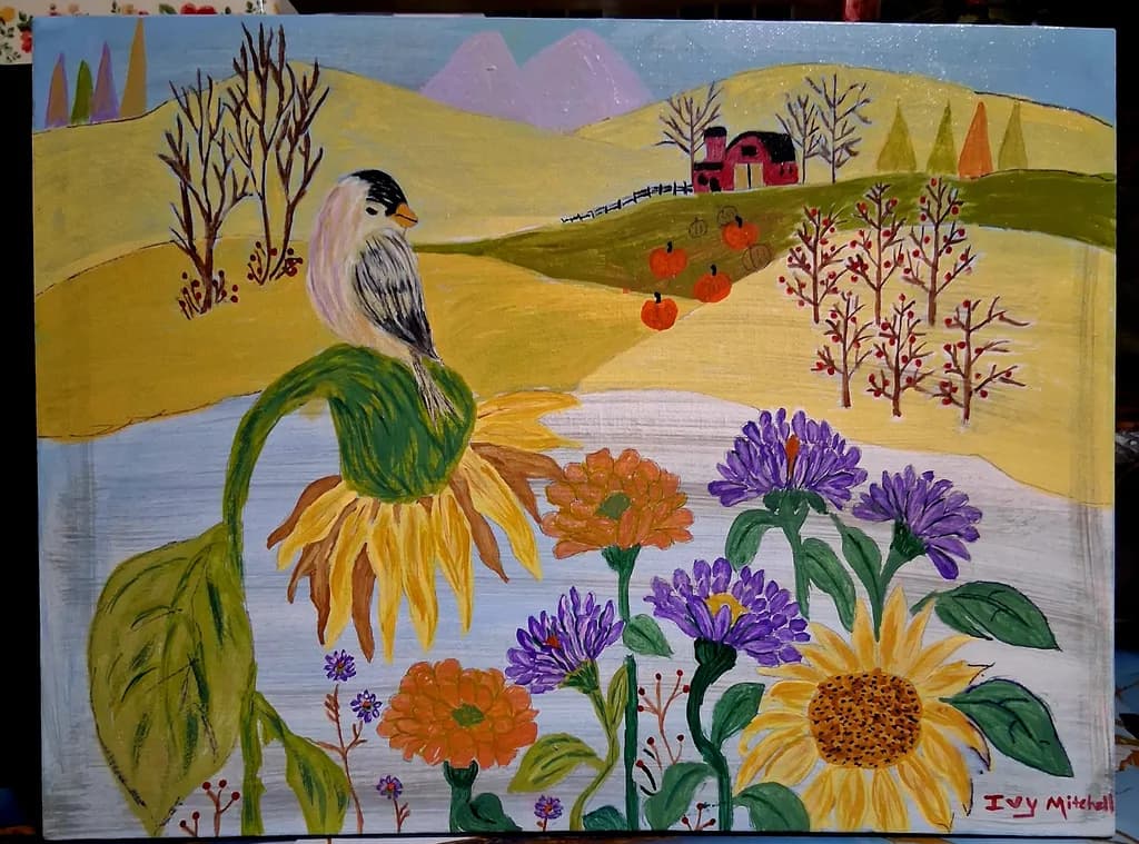 Sunflower Perch