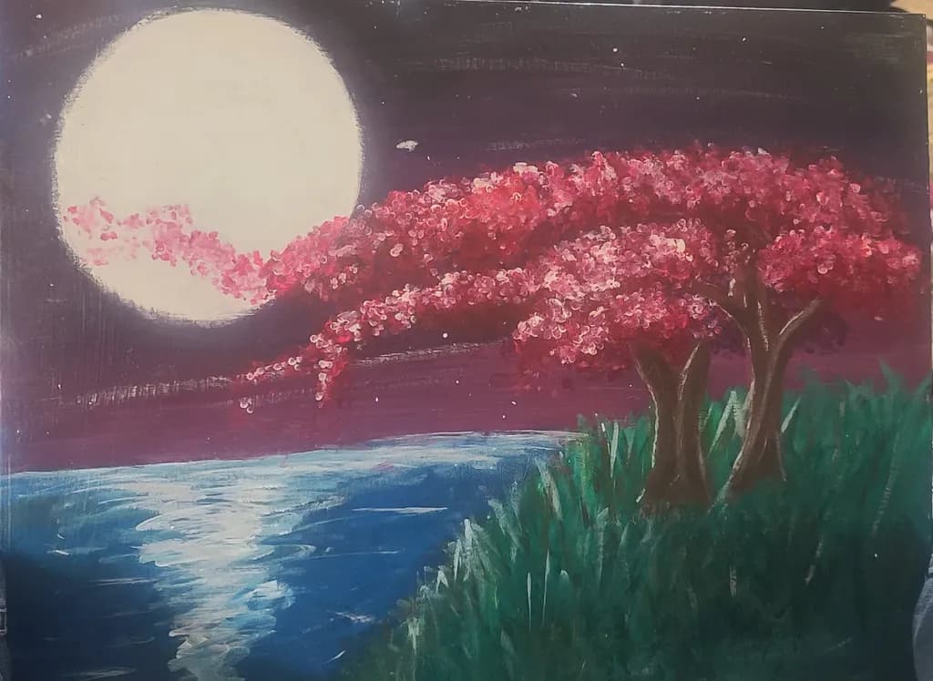 Moonlit Blossom Drift
