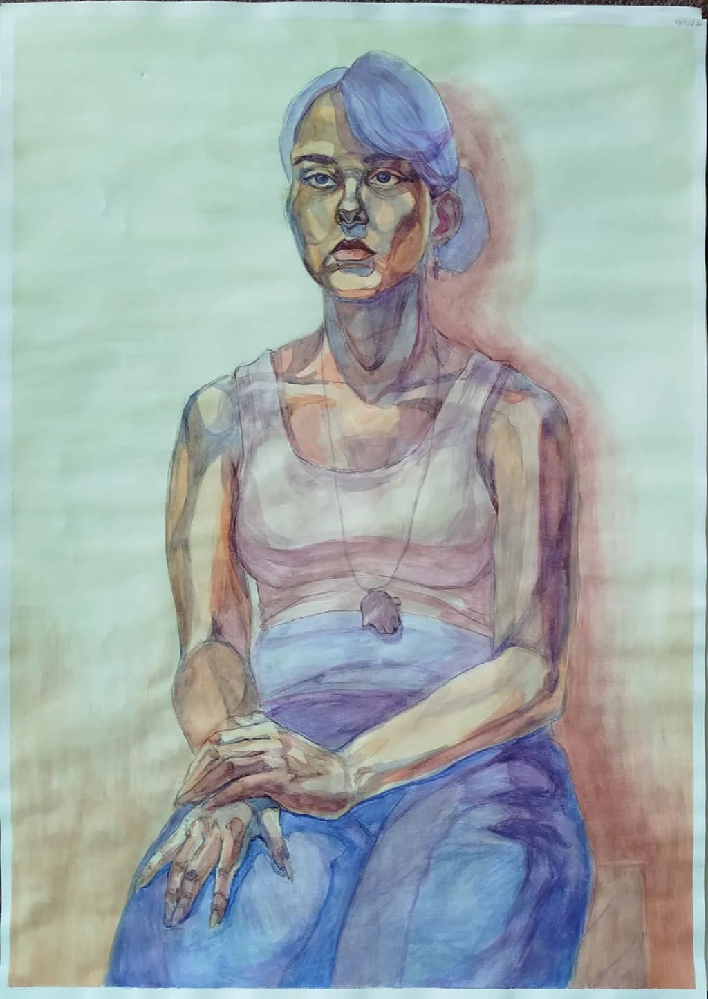 Contemplative Figure