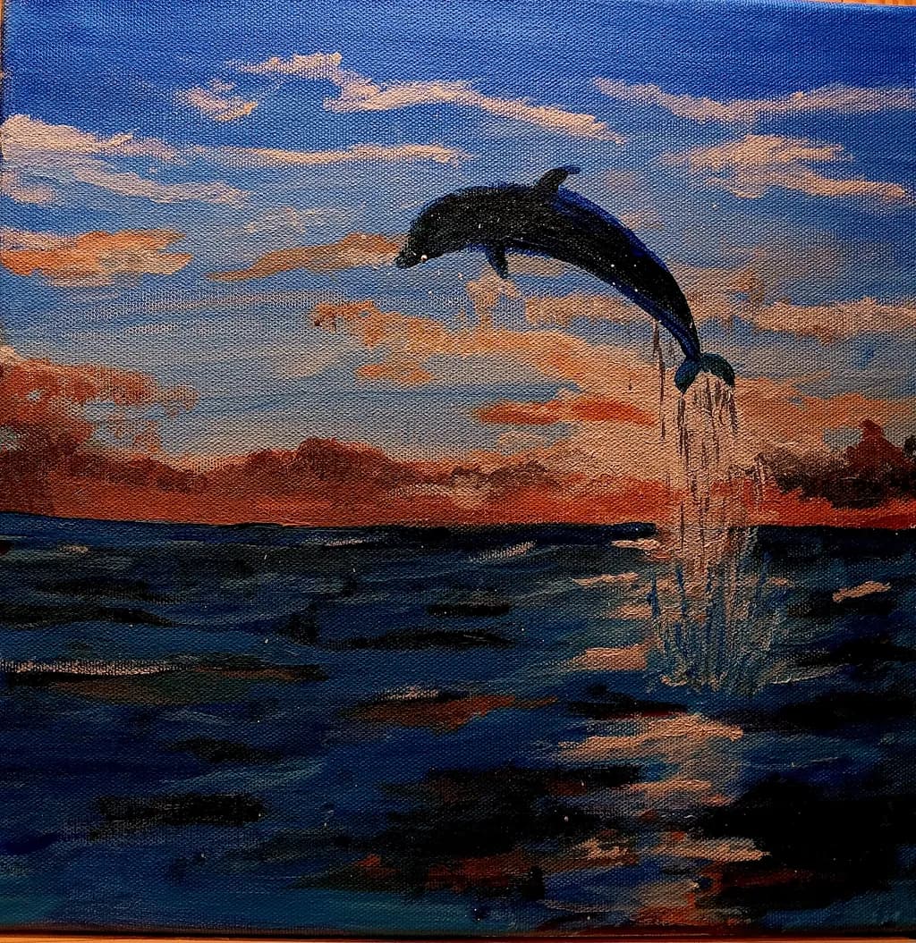 Dolphin Twilight Leap