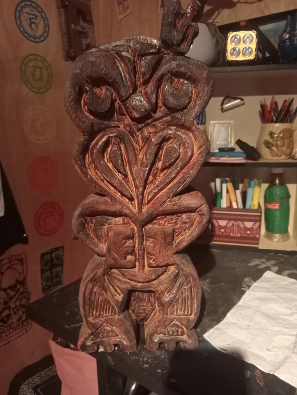 Dual Spirits Carving