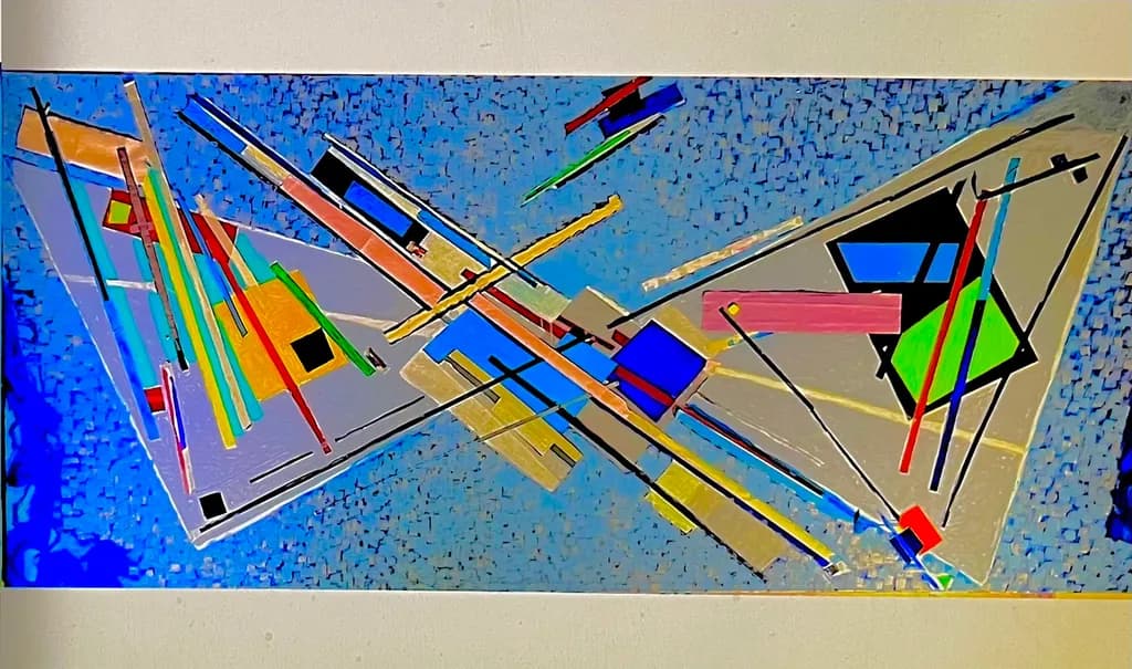 Geometric Blue Harmony