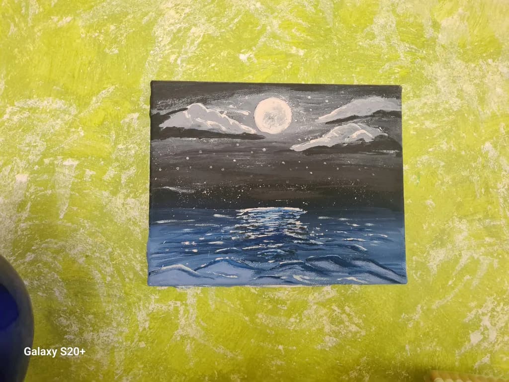 Moonlit Ocean Reflections