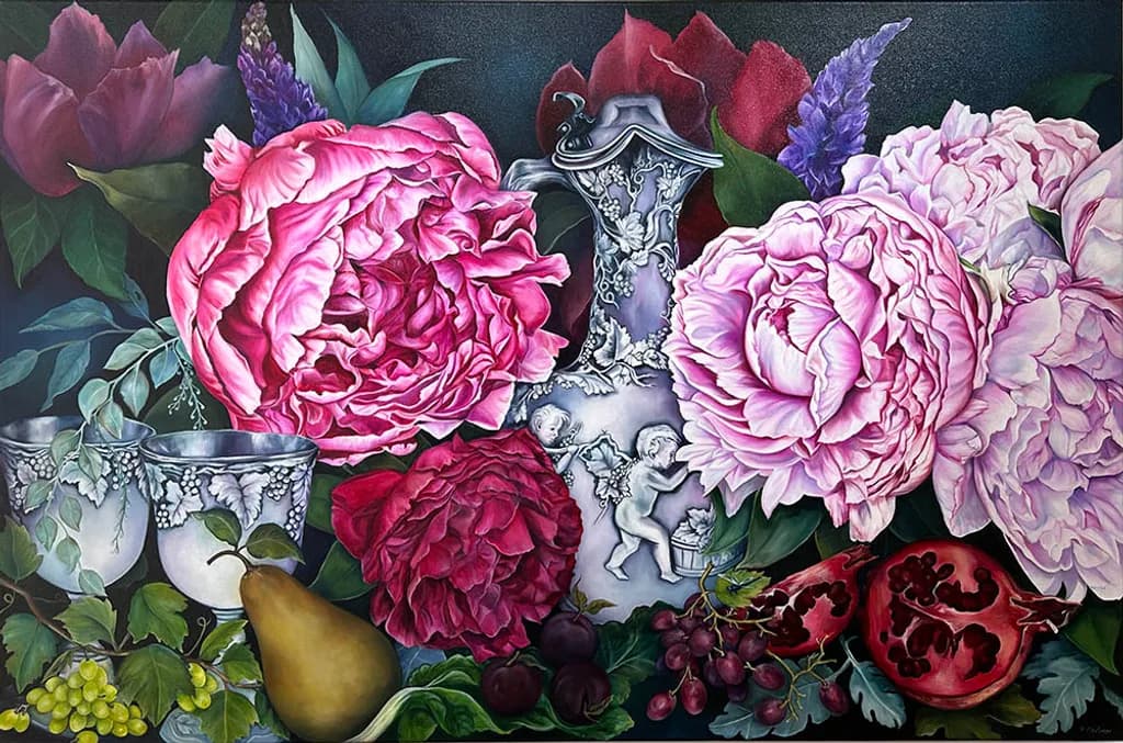 Opulent Blooms and Fruit