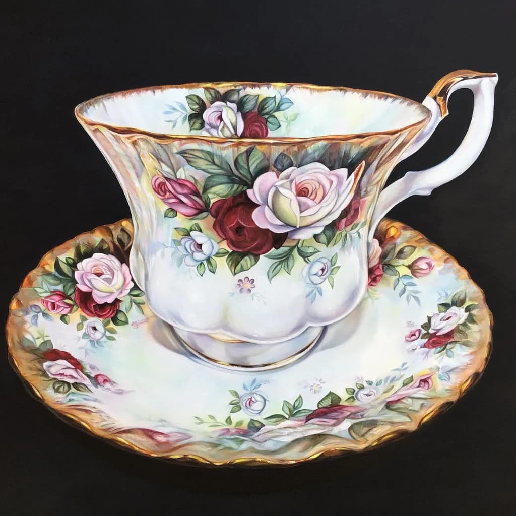 Golden Rose Teacup