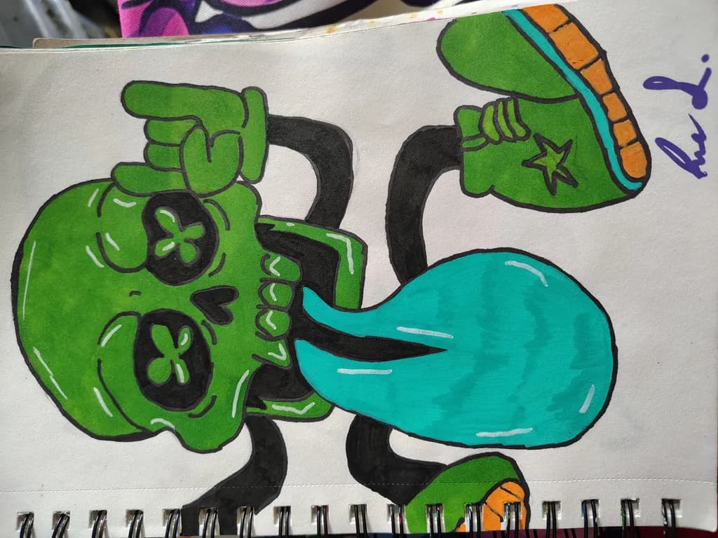 Green Skull Rebel
